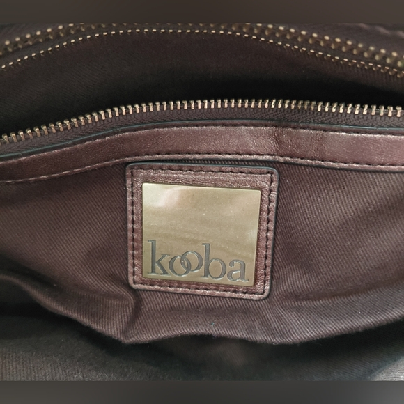KOOBA metallic Bronze Leather, Shoulder Baguette, Tote, Y2K - Picture 2 of 8